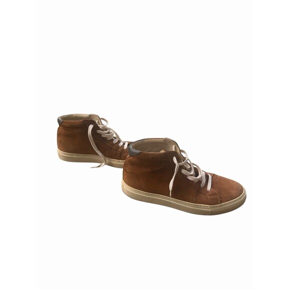 Brunello Cucinelli Suede High Top Lace Up Sneakers Trainers Tan 40 W 10 M 7 main image 9
